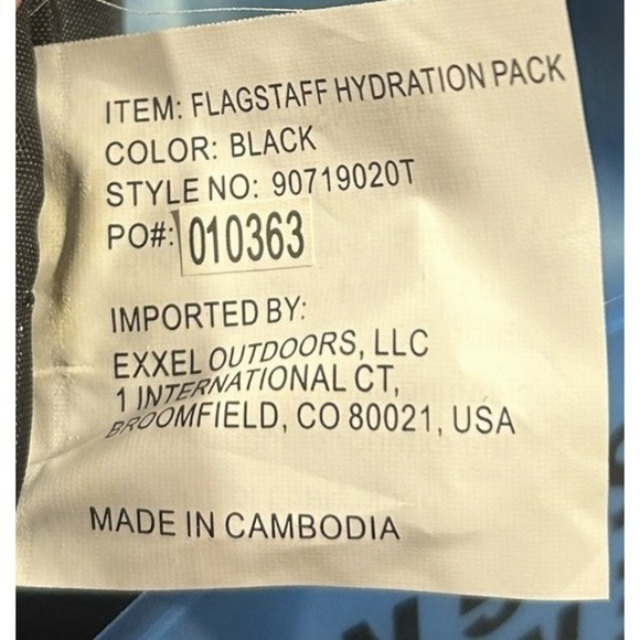 Sierra Designs® Flagstaff 4L Hydration Pack Black - Picture 6 of 6